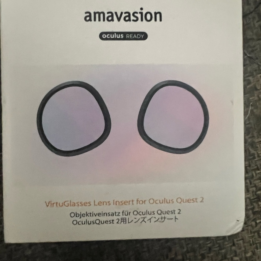 VirtuGlasses lens insert for Oculus Quest 2